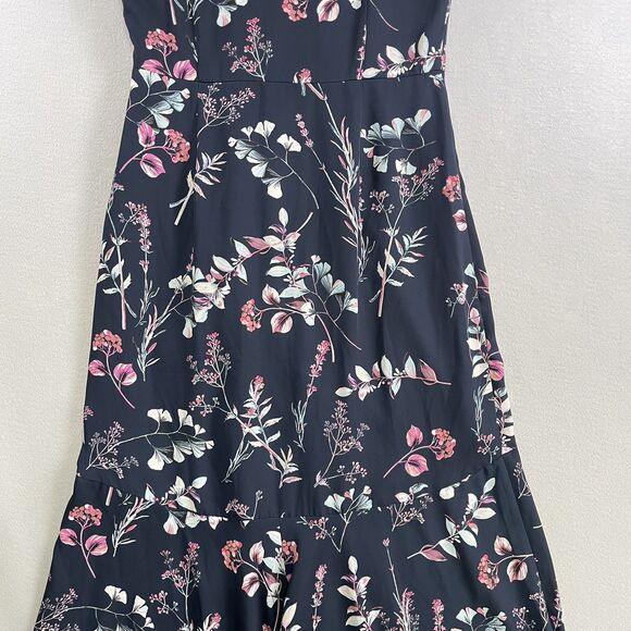 Banana Republic Flutter Sleeve Long Dress Sz 8 Blue Coquette Fairy Flowy - Picture 12 of 14